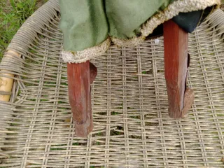 Marioneta antigua de madera y metal