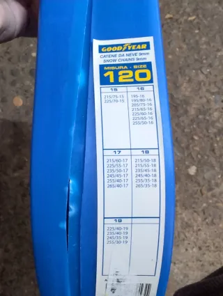 Cadenas para nieve Goodyear 9mm