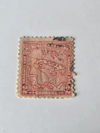 Sello antiguo Cuba 1914