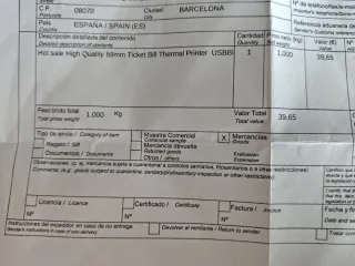 Mini Impresora Térmica Receptor