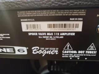 Line 6 Spider Valve mkII 112 Amplificador Guitarra