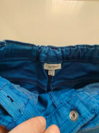 Pantaloni blu bimbo cotone leggero 3 anni