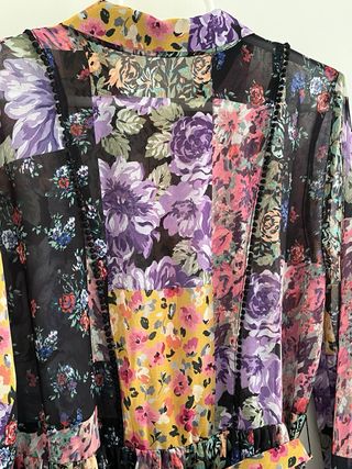Vestido boho estampado floral Zara