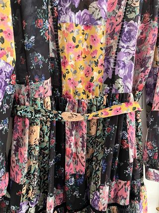 Vestido boho estampado floral Zara