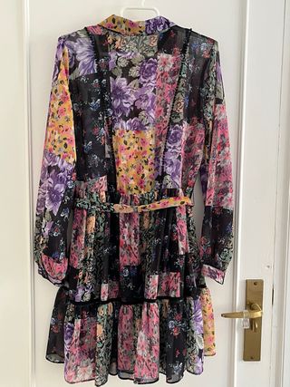 Vestido boho estampado floral Zara