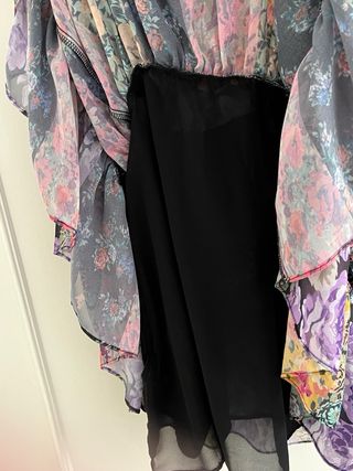 Vestido boho estampado floral Zara