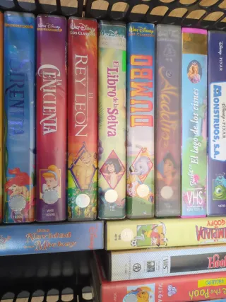 Lote 20 Películas VHS Disney, Shrek y Hook.