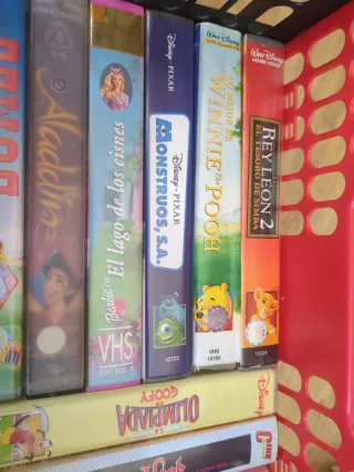Lote 20 Películas VHS Disney, Shrek y Hook.