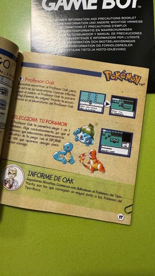 Manual *Repro Pokémon Guía del Entrenador Game Boy