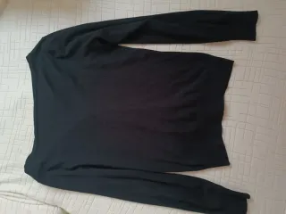 Chaqueta suéter negra para mujer