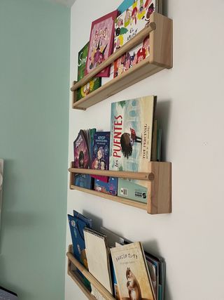 Confezione da 3 Scaffali IKEA FLISAT in Legno