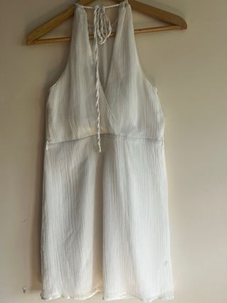 Vestido blanco halter