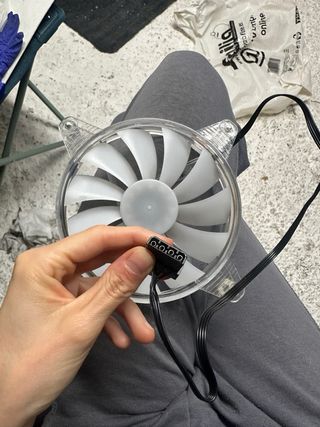 Ventilador Mars Gaming 140mm RGB Transparente