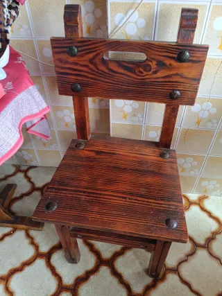 Mesa y Sillas Cocina Madera