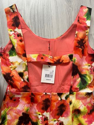 Vestido Naf Naf floral naranja