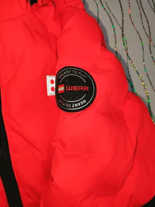 Giacca bambina Lego 320 Coral Red. 4-5 anni.