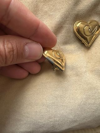 Pendientes Corazón Christian Lacroix Dorados
