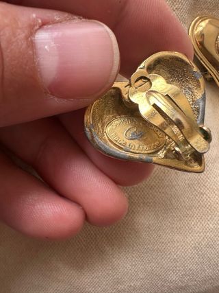 Pendientes Corazón Christian Lacroix Dorados