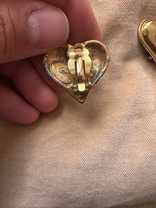 Pendientes Corazón Christian Lacroix Dorados