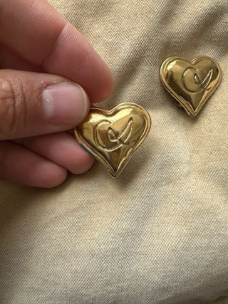 Pendientes Corazón Christian Lacroix Dorados