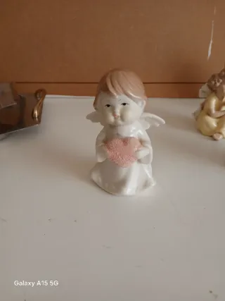 Set Oggetti Soprammobile Porcellana e Metallo