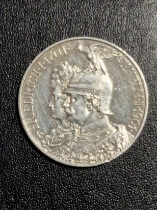 Moneda 2 Marcos 1901 Berlín