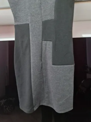 Vestito donna invernale grigio e nero