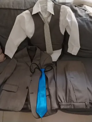 Traje niño T/8 años marrón