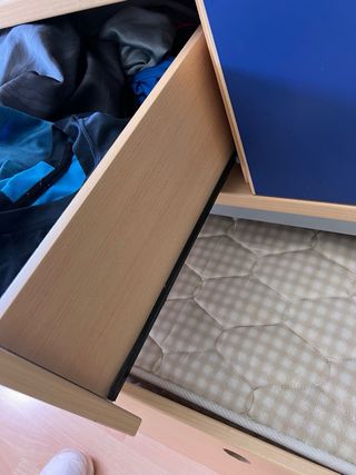 Cama nido con cajones y cama supletoria