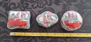 3 Cajitas Porcelana Macao