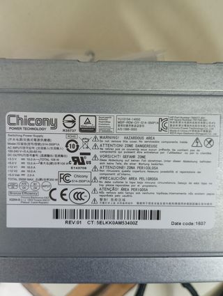 Fuente alimentación servidor HP