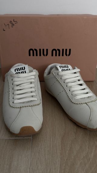 Sneakers Miu Miu Beige/Bianco