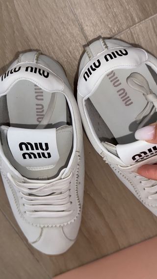 Sneakers Miu Miu Beige/Bianco