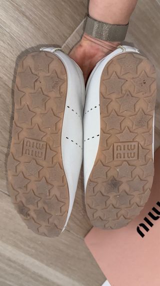 Sneakers Miu Miu Beige/Bianco