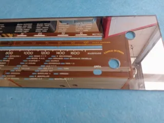 Placa Dial Radio Antigua Vidrio
