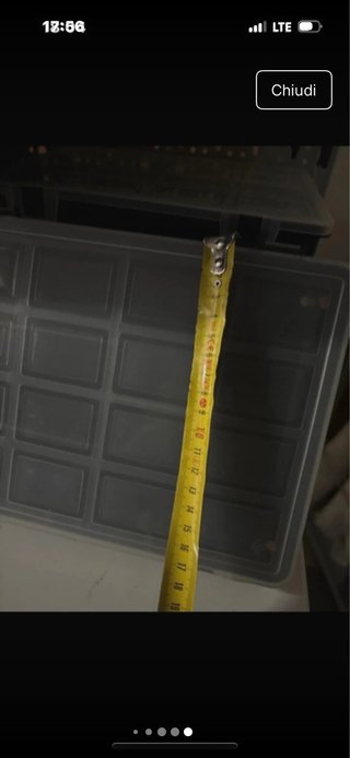 Cassetta porta minuterie con divisori misure 24x17
