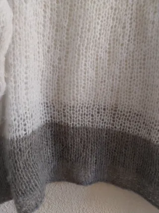 Jersey Pull&Bear Talla Única Blanco/Gris