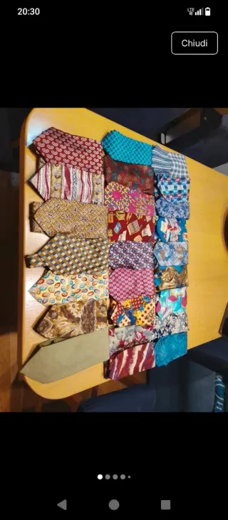 24 cravatte vintage miste