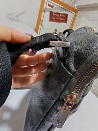 Borsello Guess Uomo Grigio Tracolla Logata