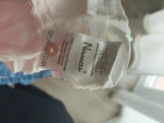 Conjunto camisa blanca y peto bebé rayas