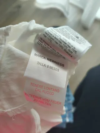 Conjunto camisa blanca y peto bebé rayas