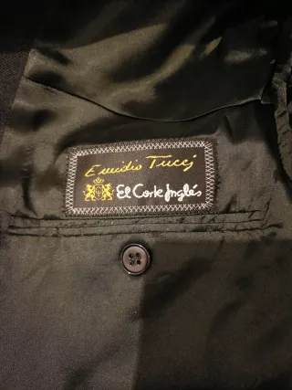 Traje Emidio Tucci Lana Gris Talla 62