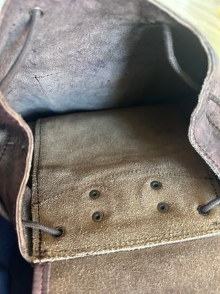 Mochila de piel marrón