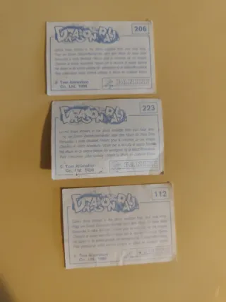 Cromo Dragon Ball 1986 Panini