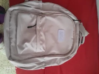 Mochila Nuiniao Beige/Rosa