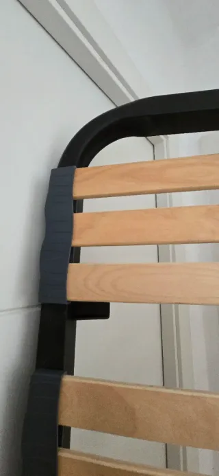 Base Cama Individual Metal y Madera