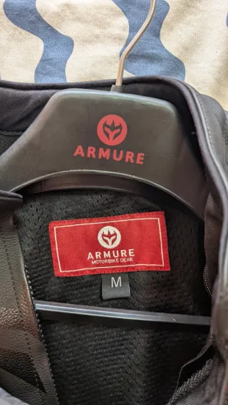 Chaqueta de Piel Armure AAA Negra - M