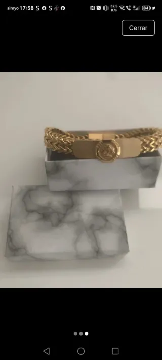 Pulsera Acero Inoxidable Dorada