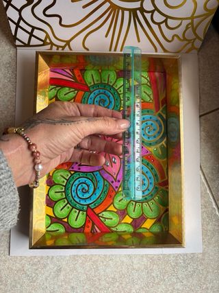 Quadro fatto a mano con decorazioni