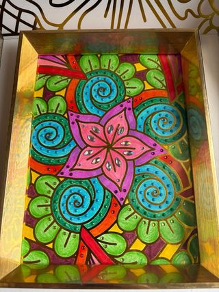 Quadro fatto a mano con decorazioni